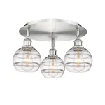 Innovations Lighting 516-3C-9-18 Rochester Flush Nickel. Fixed Price $521.40.