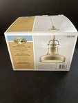 Hampton Bay Nautical Mini- Pendant Fixture Antique Brass Finish Glass Diffuser. Fixed Price $18.00.
