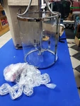 Savoy House Light Foyer Lantern, Polished Nickel 7-1040-3-109 27" X 12". Fixed Price $225.00.