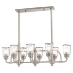 Livex Lighting 40028 Lawrenceville 21"W Linear Chandelier - Nickel. Fixed Price $1739.96.