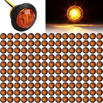 150 Pieces 3/4" Round Mini Led Trailer Side Marker Lights, Amber For Truck & Suv. Fixed Price $84.63.