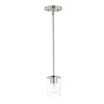 Maxim Lighting Corona 1 Mini Pendant, Satin Nickel - 90200CLSN. Fixed Price $66.00.