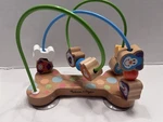 Melissa & Doug First Play Pets Maze 10 Wood Beads Dog Cat Bone Age 12M +. Fixed Price $8.99.