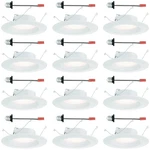 Designers Fountain Led Recessed Ceiling Lights 12 Pack 5/6 Inch 5CCT Metal. Fixed Price $98.97.