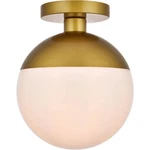 Elegant Lighting LD6066 Eclipse 10"W Semi-flush Globe Brass. Fixed Price $88.00.