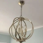 Capital Lighting Bailey Pendant Chandelier, 4-LIGHT 15" Winter Gold. Fixed Price $150.00.