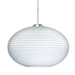 Besa Lighting Pape 10 Cord Pendant, Satin Nickel/white 1JT-491207-SN. Fixed Price $306.00.