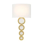 Savoy House Marseille Light Sconce, Warm Brass/white 9-1032-1-322. Fixed Price $290.00.