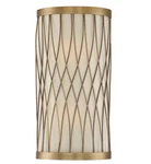 Savoy House New Spinnacker 2 Lights Warm Brass 16" Modern Half Oval Wall Sconce. Fixed Price $116.00.