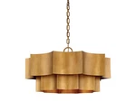 Savoy House 7-101-6 Gold Shelby 6-LIGHT 30"W Drum Chandelier. Fixed Price $1652.00.