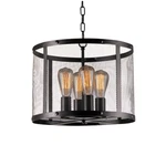 Warehouse Of Tiffany LD4507 Tiyosa Black Round Mesh Shade Edison Bulbs Pendant. Fixed Price $106.14.