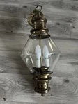Thomas Industries Tudor Brass Finish Moe Light Pendant With Clear Glass Shade.. Fixed Price $114.98.