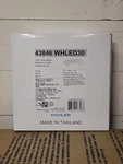 Kichler 43846 WHLED30 Flush Mount Ceiling Light White Round Dimmable 3000K. Fixed Price $12.22.