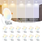 Beslowe Packs 6" 5CCT Led Recessed Ceiling Lights Ultra-thin, 12W 150W Eqv. Fixed Price $81.66.