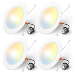 Amico Recessed Lighting 5/6 Inch, 4 Pack 5CCT Flat Led Can Lights, 2700K/3000.... Fixed Price $44.80.
