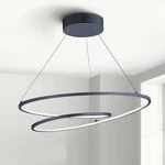 ET2 Cycle 24 1/2" Wide Black Led Geometric Ring Pendant Light. Fixed Price $542.40.