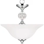 Sea Gull Englehorn 16" Light Semi-flush Pendant, Chrome / Crystal, 7713402-05. Fixed Price $71.97.