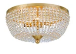 Crystorama Lighting Group 605 Rylee 4 19"W Flush Mount Bowl - Gold. Fixed Price $498.00.