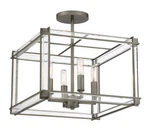 Minka Lavery 3859 Langen Square 4 Light 15"W Semi-flush Ceiling Nickel. Fixed Price $359.00.