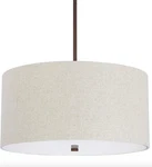 Capital Lighting 3922 Bronze/beige Loft 4-LIGHT 24"W Chandelier. Fixed Price $180.00.