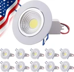 10 Pack Cob Ceiling 3W/5W/7W Dimmable Led Downlight With Drivers. Fixed Price $38.99.