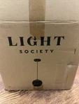 Society Zeno 1-LIGHT Brass/white Globe Pendant With Glass Shade. Fixed Price $29.99.