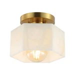 Jonathan Lighting JYL1204 Tessa 8"W Led Semi-flush Ceiling White Marbling /. Fixed Price $206.00.