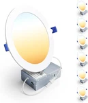 Pack Inch Led Recessed Ceiling Light, Dimmable, 2700K-5000K 5CCT, 1600LM 15W. Fixed Price $86.95.