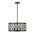 Z-lite Dealey 5 Light Chandelier, Black, Black/clear Crystal 6010-20MB. Fixed Price $334.99.