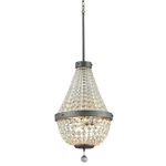 Portfolio Breely 3-LIGHT Empire Chandelier Antique Pewter Finish New #B10082. Fixed Price $99.99.