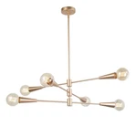 Uolfin Herse Gold 6-LIGHT Sputnik Chandelier A04016. Fixed Price $99.00.