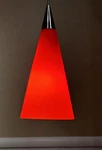 Cone Pendant - Red/nickel Tech Lighting Compatible 12V Halogen New. Fixed Price $129.00.