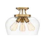Savoy House Octave 3-LIGHT Ceiling Light, Warm Brass 6-4035-3-322. Fixed Price $236.30.