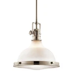 Kichler 43765 Hatteras Bay 12"W Light Pendant - Nickel. Fixed Price $279.99.
