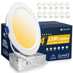 Ltblight 12 Recessed Lighting 4 Inch, 3000K Ultra-thin Pack,. Fixed Price $60.77.