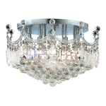 Elegant Lighting Corona Flush, Chrome/royal Cut Crystal V8949F20C-RC. Fixed Price $289.99.