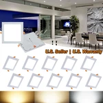 10X 9W 5-INCH Square Cool White Canless Led Recessed Ceiling Panel Light Fixture. Fixed Price $65.99.