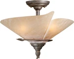Vaxcel CP-CFU150BW Capri 15IN Semi-flush Mount Black Walnut. Fixed Price $244.90.