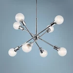 Kichler Armstrong 30" Wide Chrome Adjustable 8-LIGHT Chandelier. Fixed Price $431.99.