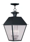 Livex Lighting 2174-04 Mansfield 15 Inch Black Outdoor Pendant Lantern. Fixed Price $895.97.