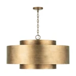 Capital Lighting Jude 30" Drum Shade Gold, Champ, Gld Leaf 9-LIGHT. Fixed Price $978.00.