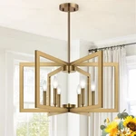 25" Modern Brass Chandelier For Dining Room, No Assembly Required Dinin.... Fixed Price $126.31.