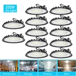 12PCS Ufo Led High Bay Light 200W Commercial Industrial Warehouse Factory. Fixed Price $212.57.