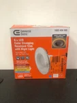 Commercial Electric 53804101 6" Led Recessed Trim Light, Night 11W Dimmab. Fixed Price $14.78.