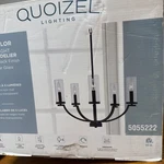 Quoizel Baylor 5 -light Matte Black Transitional Chandelier. Fixed Price $125.00.