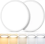 12 Inch 3200LM Led Flush Mount Ceiling Lights, 2-PACK 24W Fixtures. Fixed Price $44.35.