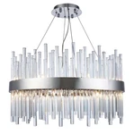 Elegant Lighting 3000D25 Chrome Dallas 16-LIGHT 25"W Chandelier. Fixed Price $988.50.