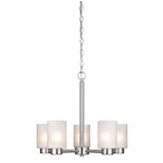 Westinghouse Sylvestre 5LT Chandelier, Nickel/frosted Seeded - 6227400. Fixed Price $224.99.