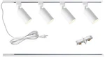 Plug Track Lighting With Power Cord, 4-LIGHT GU10 Kit .... Fixed Price $101.98.