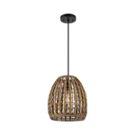 Globe Electric 60750 Marlow 1-LIGHT Pendant Light, Brown Woven Rattan. Fixed Price $105.99.